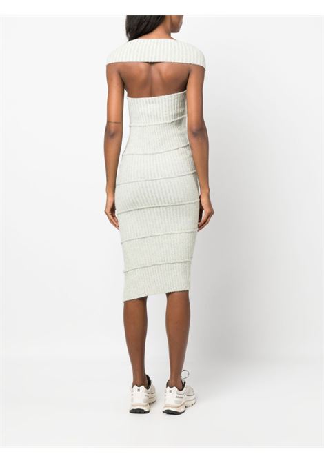 Grey knitted design midi dress - women MM6 MAISON MARGIELA | S52DD0009S18288962